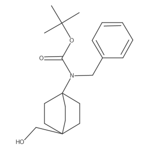 Tert-butyl benzyl(4-(hydroxymethyl)bicyclo[2.2.2]octan-1-yl)carbamate结构式