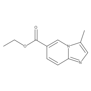 Imidazo[1,2-a]pyridine-6-carboxylic acid,3-methyl-,ethyl ester结构式