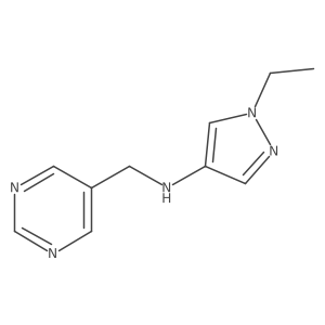 1-Ethyl-N-(pyrimidin-5-ylmethyl)-1H-pyrazol-4-amine结构式