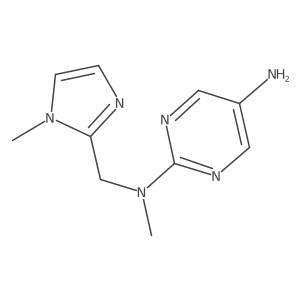 N2-Methyl-N2-((1-methyl-1H-imidazol-2-yl)methyl)pyrimidine-2,5-diamine Structure