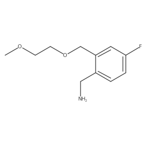 [4-Fluoro-2-(2-methoxyethoxymethyl)phenyl]methanamine结构式