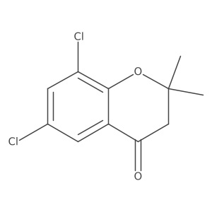 6,8-dichloro-2,2-dimethyl-3,4-dihydro-2H-1-benzopyran-4-one Structure
