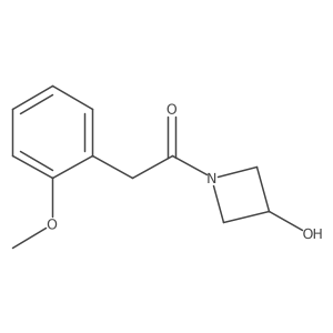 1-(3-Hydroxyazetidin-1-yl)-2-(2-methoxyphenyl)ethan-1-one Structure