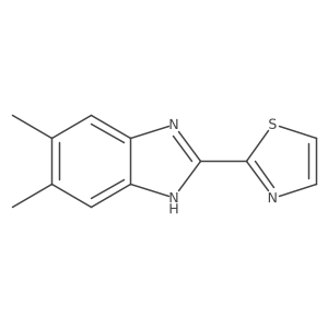 2-(5,6-Dimethyl-1H-benzo[d]imidazol-2-yl)thiazole Structure