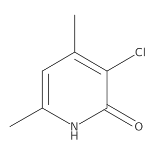 3-Chloro-4,6-dimethyl-1,2-dihydropyridin-2-one结构式