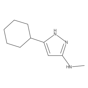 5-cyclohexyl-N-methyl-1H-pyrazol-3-amine结构式