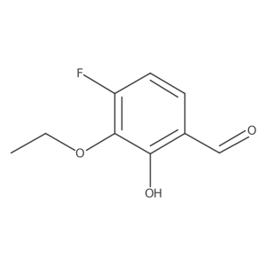3-Ethoxy-4-fluoro-2-hydroxybenzaldehyde Structure
