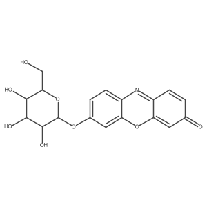 3H-Phenoxazin-3-one, 7-(alpha-D-glucopyranosyloxy)- Structure