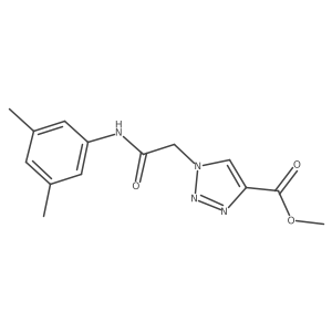 methyl 1-{[(3,5-dimethylphenyl)carbamoyl]methyl}-1H-1,2,3-triazole-4-carboxylate结构式