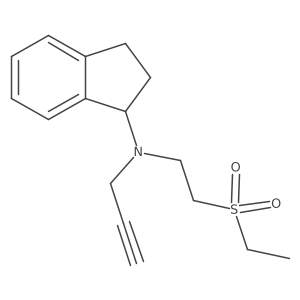 N-[2-(ethanesulfonyl)ethyl]-N-(prop-2-yn-1-yl)-2,3-dihydro-1H-inden-1-amine结构式
