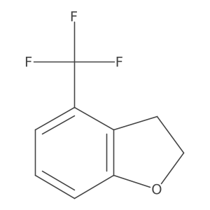4-(Trifluoromethyl)-2,3-dihydro-1-benzofuran结构式