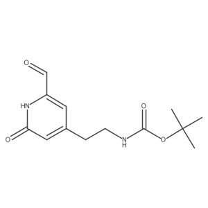 Tert-butyl 2-(2-formyl-6-hydroxypyridin-4-YL)ethylcarbamate Structure