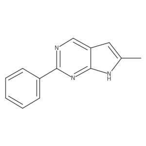 6-methyl-2-phenyl-7H-pyrrolo[2,3-d]pyrimidine Structure
