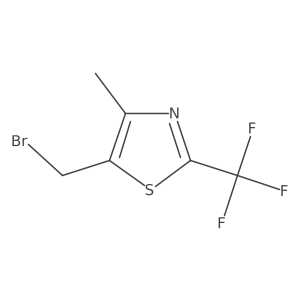 5-(Bromomethyl)-4-methyl-2-(trifluoromethyl)thiazole Structure