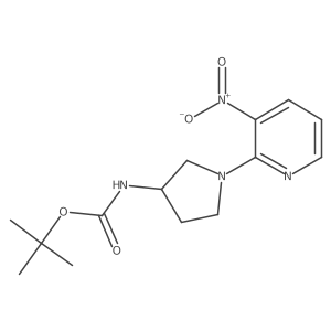 Tert-butyl (1-(3-nitropyridin-2-yl)pyrrolidin-3-yl)carbamate Structure