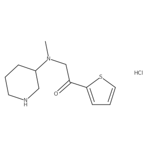 2-(Methyl(piperidin-3-yl)amino)-1-(thiophen-2-yl)ethanone hydrochloride Structure