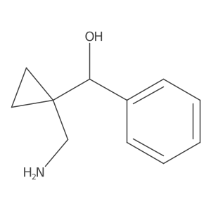 [1-(Aminomethyl)cyclopropyl](phenyl)methanol结构式