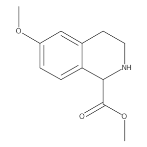 Methyl 6-methoxy-1,2,3,4-tetrahydroisoquinoline-1-carboxylate结构式