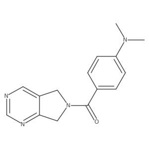 (4-(dimethylamino)phenyl)(5H-pyrrolo[3,4-d]pyrimidin-6(7H)-yl)methanone Structure
