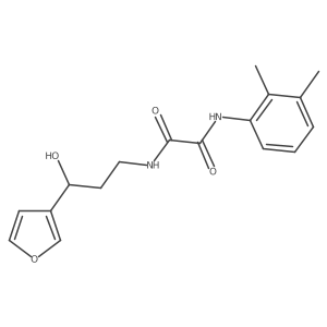 N1-(2,3-dimethylphenyl)-N2-(3-(furan-3-yl)-3-hydroxypropyl)oxalamide结构式