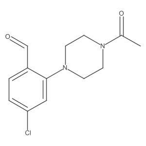 2-(4-Acetylpiperazin-1-yl)-4-chlorobenzaldehyde Structure