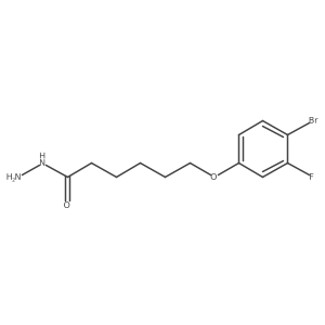 6-(4-Bromo-3-fluorophenoxy)-hexanoic acid hydrazide结构式