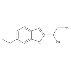 2-amino-1-(5-methoxy-1H-1,3-benzodiazol-2-yl)ethan-1-ol结构式