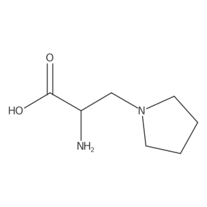(S)-2-Amino-3-(pyrrolidin-1-yl)propanoic acid Structure