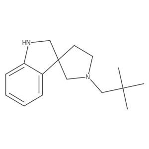 1'-Neopentylspiro[indoline-3,3'-pyrrolidine] Structure