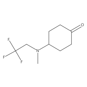 4-[Methyl(2,2,2-trifluoroethyl)amino]cyclohexan-1-one Structure