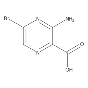3-Amino-5-bromopyrazine-2-carboxylic acid Structure