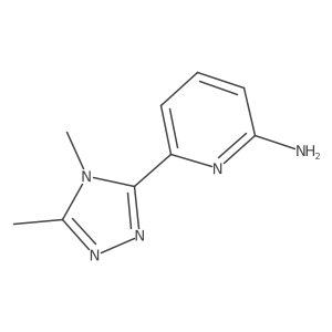 6-(4,5-Dimethyl-4H-1,2,4-triazol-3-yl)-2-pyridinamine Structure