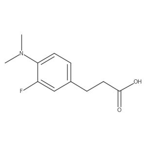 3-[4-(Dimethylamino)-3-fluorophenyl]propanoic acid结构式