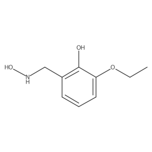 2-Ethoxy-6-[(hydroxyamino)methyl]phenol Structure
