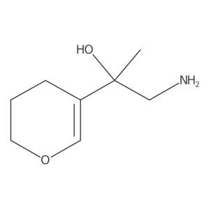 1-amino-2-(3,4-dihydro-2H-pyran-5-yl)propan-2-ol结构式