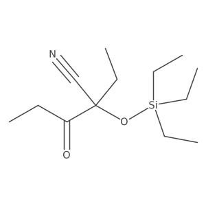 2-Ethyl-3-oxo-2-[(triethylsilyl)oxy]pentanenitrile Structure