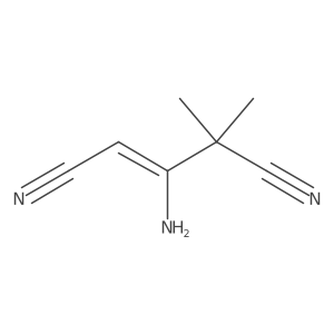 3-Amino-4,4-dimethylpent-2-enedinitrile Structure