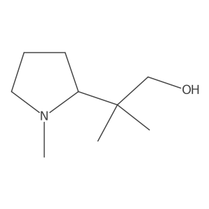 2-Methyl-2-(1-methylpyrrolidin-2-yl)propan-1-ol结构式