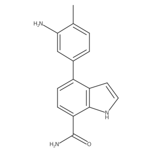 4-(3-Amino-4-methylphenyl)-1H-indole-7-carboxamide Structure