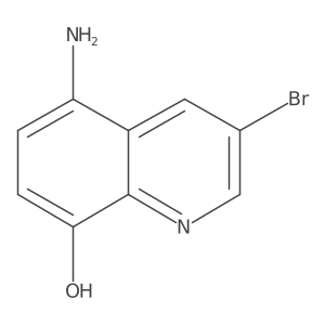 5-Amino-3-bromoquinolin-8-ol结构式