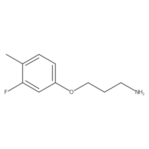 3-(3-Fluoro-4-methylphenoxy)propan-1-amine Structure