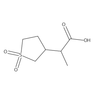 2-(1,1-Dioxidotetrahydrothiophen-3-yl)propanoic acid结构式