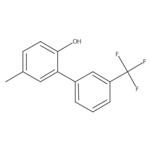 2-Hydroxy-5-methyl-3'-trifluoromethyl-biphenyl结构式