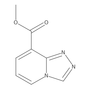 Methyl [1,2,4]triazolo[4,3-a]pyridine-8-carboxylate结构式