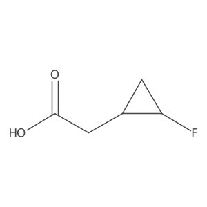 2-(2-Fluorocyclopropyl)acetic acid Structure