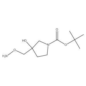 Tert-butyl 3-((aminooxy)methyl)-3-hydroxypyrrolidine-1-carboxylate Structure