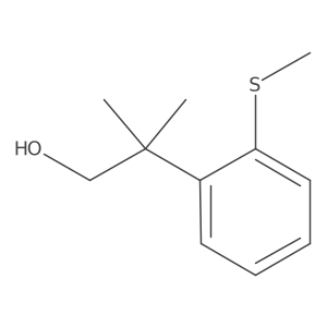 2-Methyl-2-[2-(methylsulfanyl)phenyl]propan-1-ol Structure