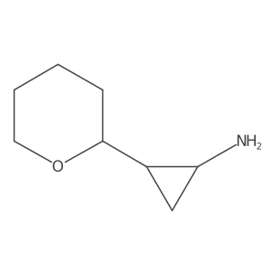 2-(Oxan-2-yl)cyclopropan-1-amine结构式