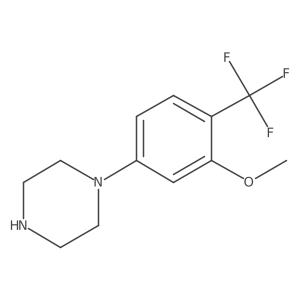 1-(3-Methoxy-4-(trifluoromethyl)phenyl)piperazine结构式