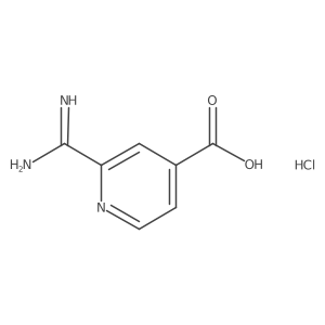 2-Carbamimidoylpyridine-4-carboxylic acid hydrochloride结构式